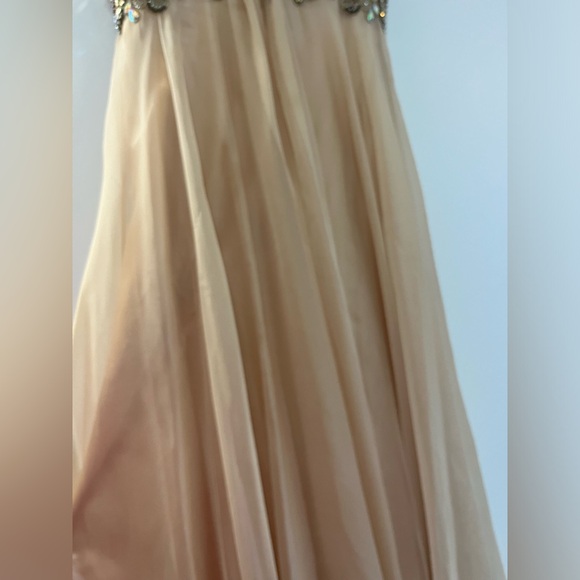 Beautiful champagne Tony Bowls dress - Picture 5 of 6